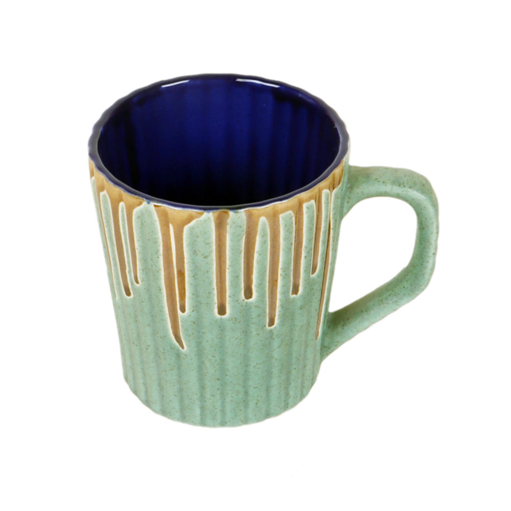 Moorni Turquoise Drip Mugs Set of 2