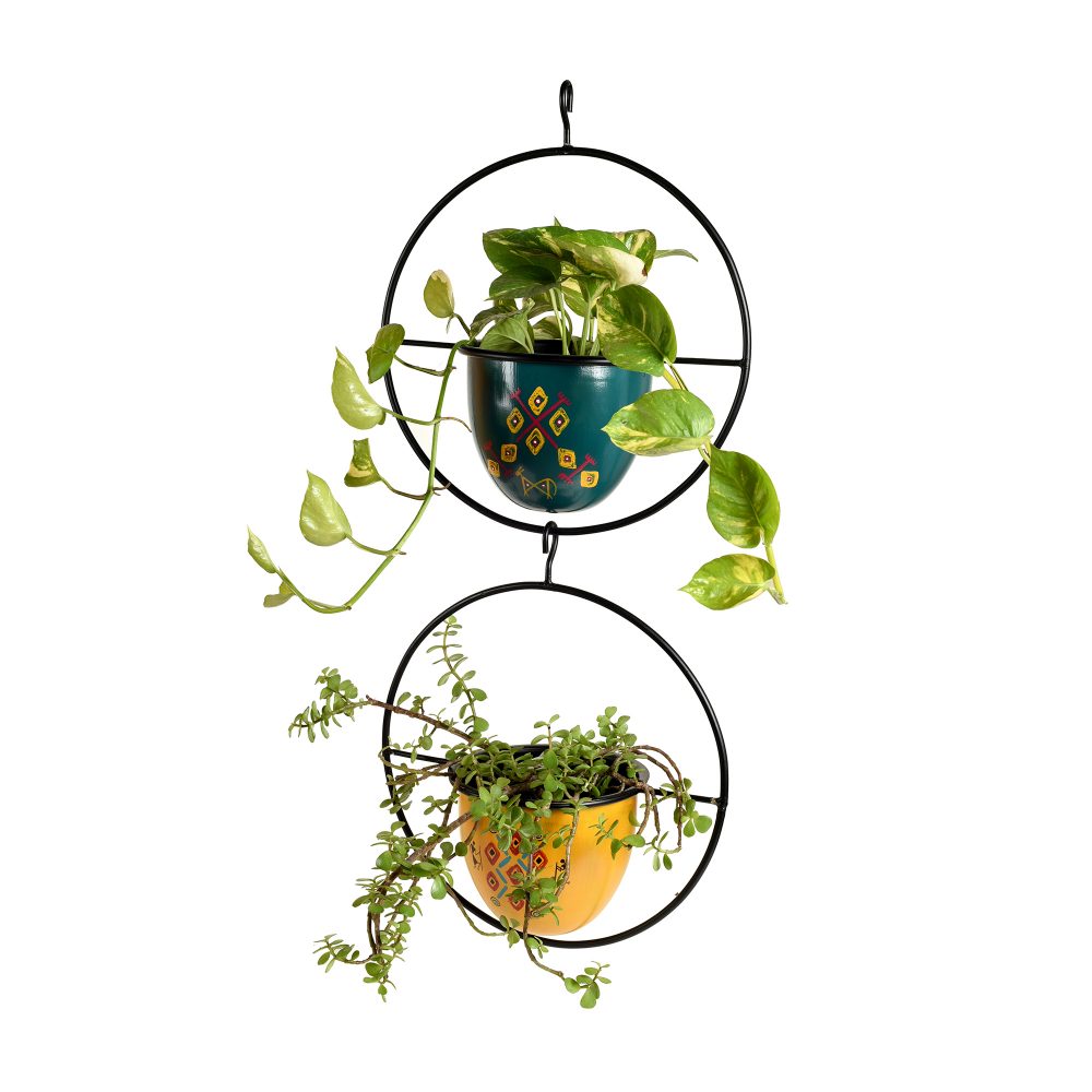 Moorni Colourful Hanging Planters So2 (12x6x27)