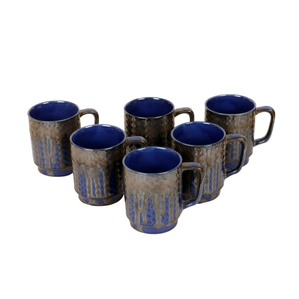 Moorni Midnight Blue Tea Cups Set of 6