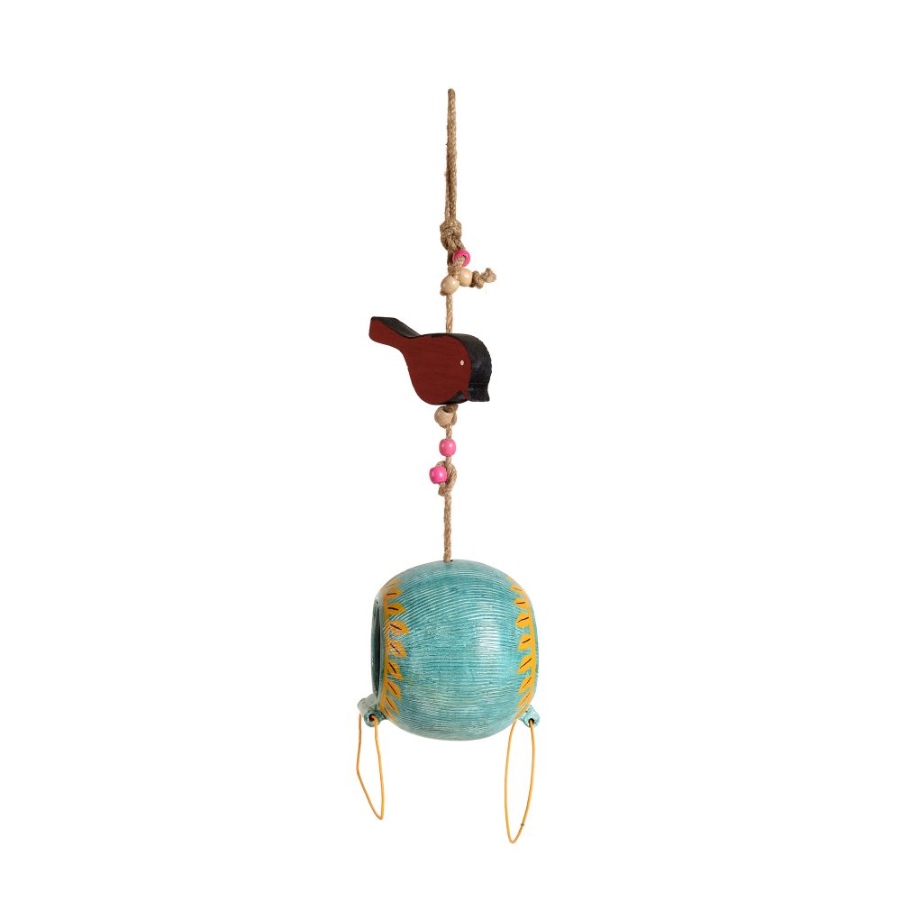 Moorni Blue Hanging Bird Feeder (5x5x20)