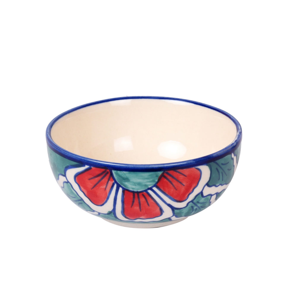 Moorni Flowers of Ecstasy Sweet Bowls Set of 4, Arctic