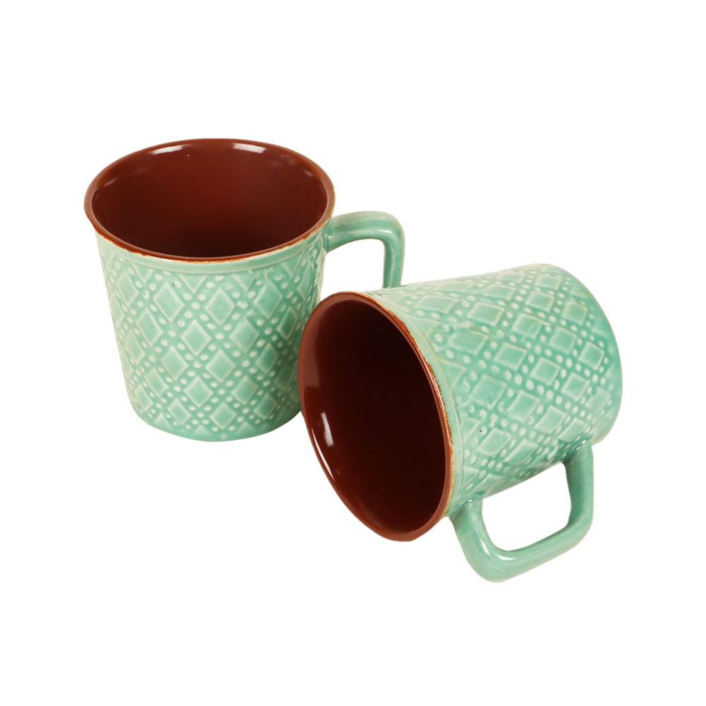 Moorni Mint Green Tea Cups Set of 6