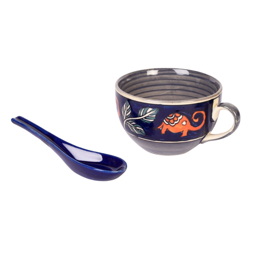 Moorni Morning Tuskers Soup Bowls S02 w/spoons