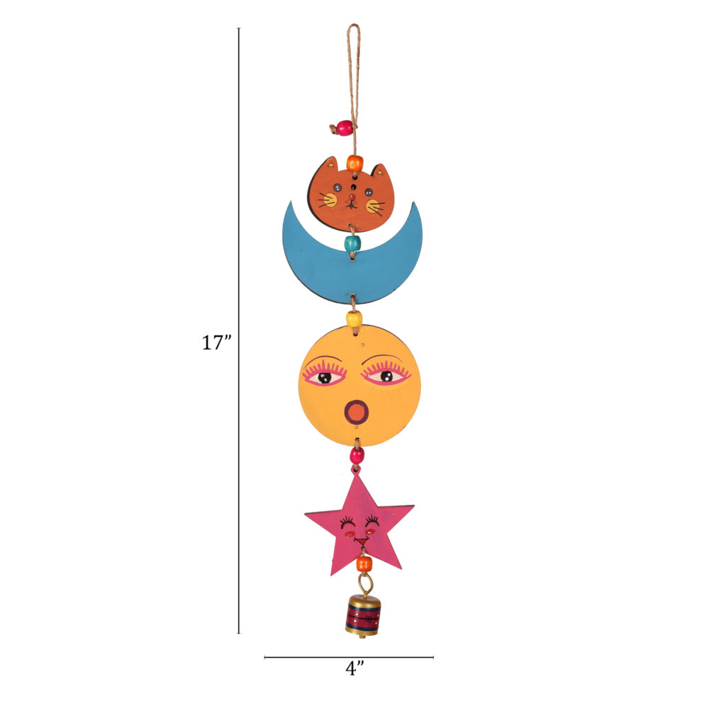 Moorni Sunny Kitty Wind Chime (17x4)