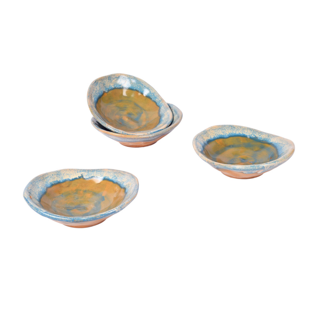 Moorni Turquoise Nut Servers Set of 4 bowls