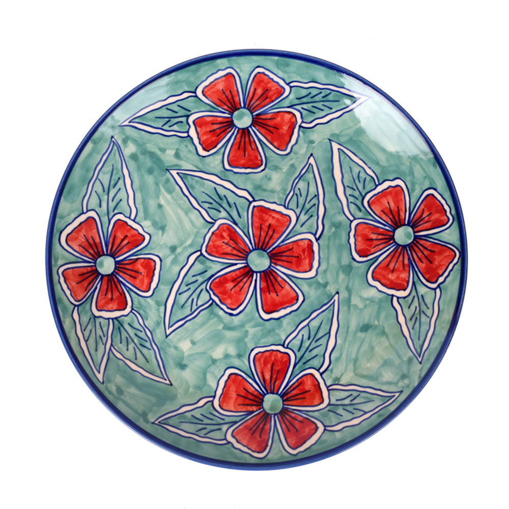 Moorni Flowers of Ecstasy Dinner Plates Set of Plates and Bowls, Arctic (SO8)