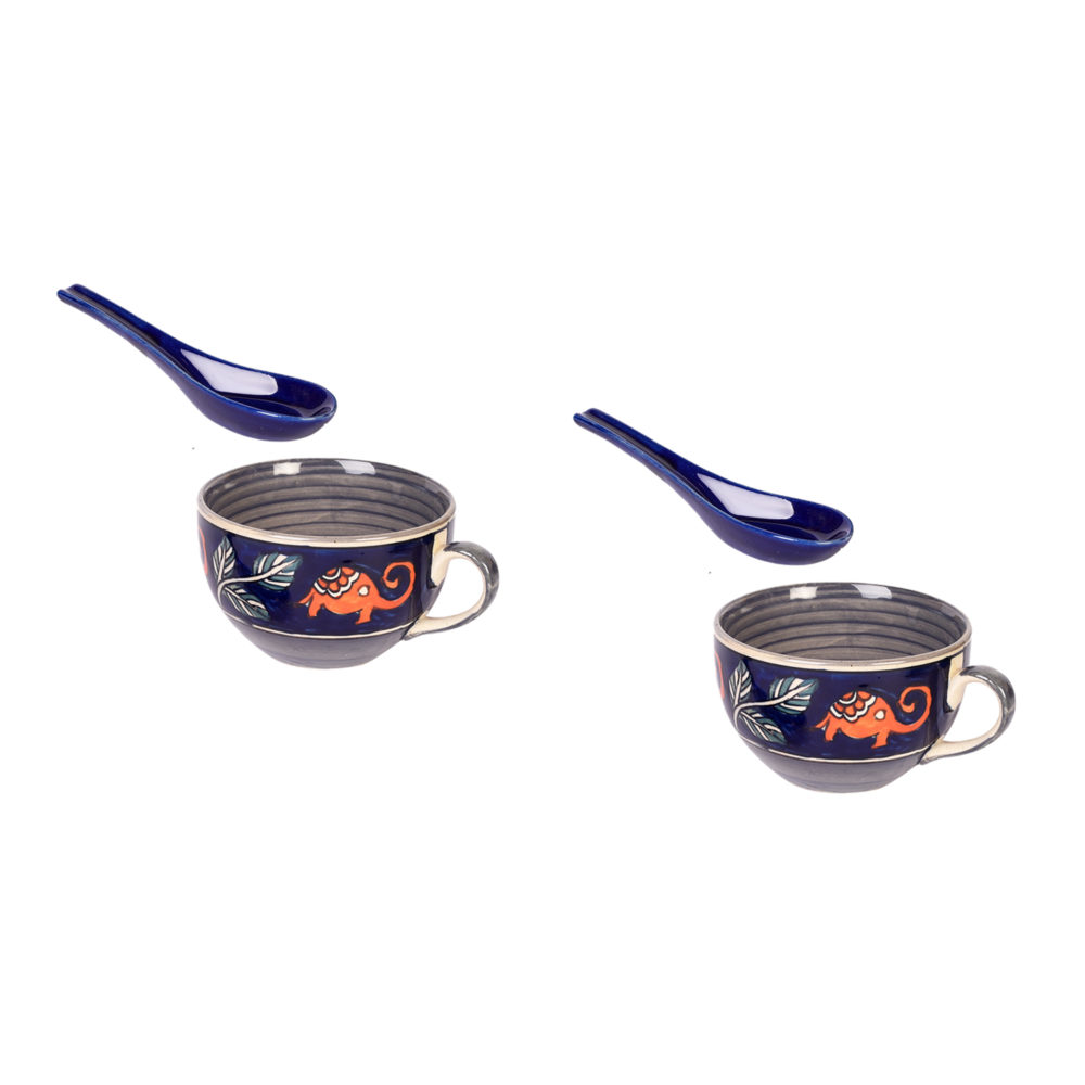 Moorni Morning Tuskers Soup Bowls S02 w/spoons