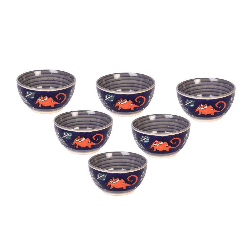 Moorni Morning Tuskers Round Serving Bowls S06