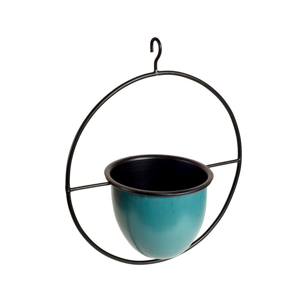 Moorni Blue Hanging Planter (12x6x14)