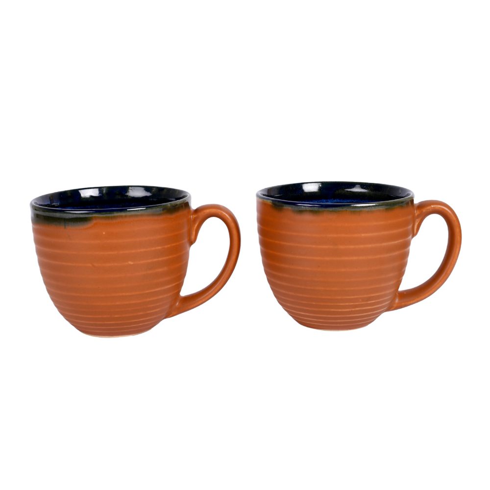 Moorni Coffee Mug Ceramic Brown (Set of 2) (5x3.75x3.1)