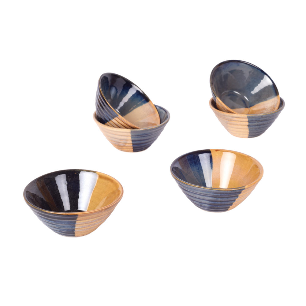 Moorni Ceramic Veg Bowl set of 6