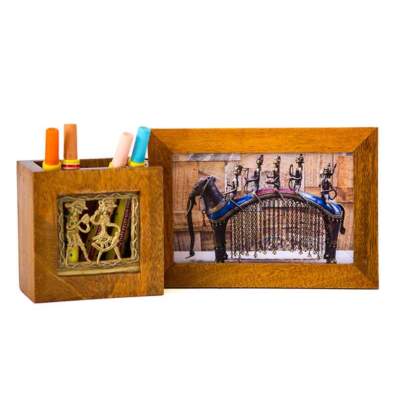 Olha-o Pen Stand with Photo Frame