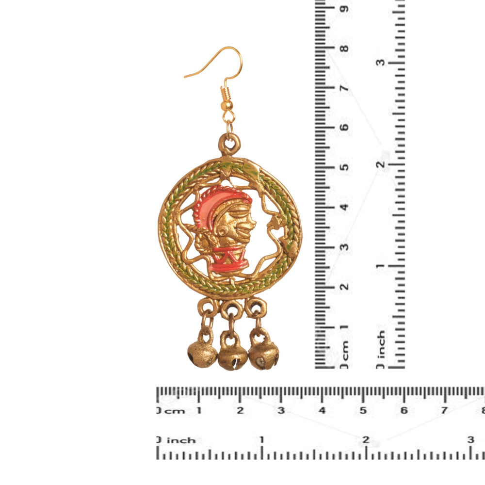 Moorni The Empress Star Handcrafted Trobal Dhokra Earrings
