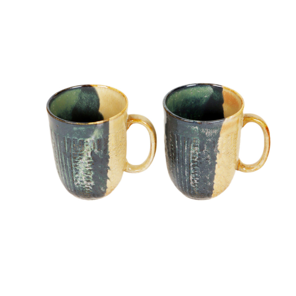 Moorni Beige Shadow Mugs Set of 2