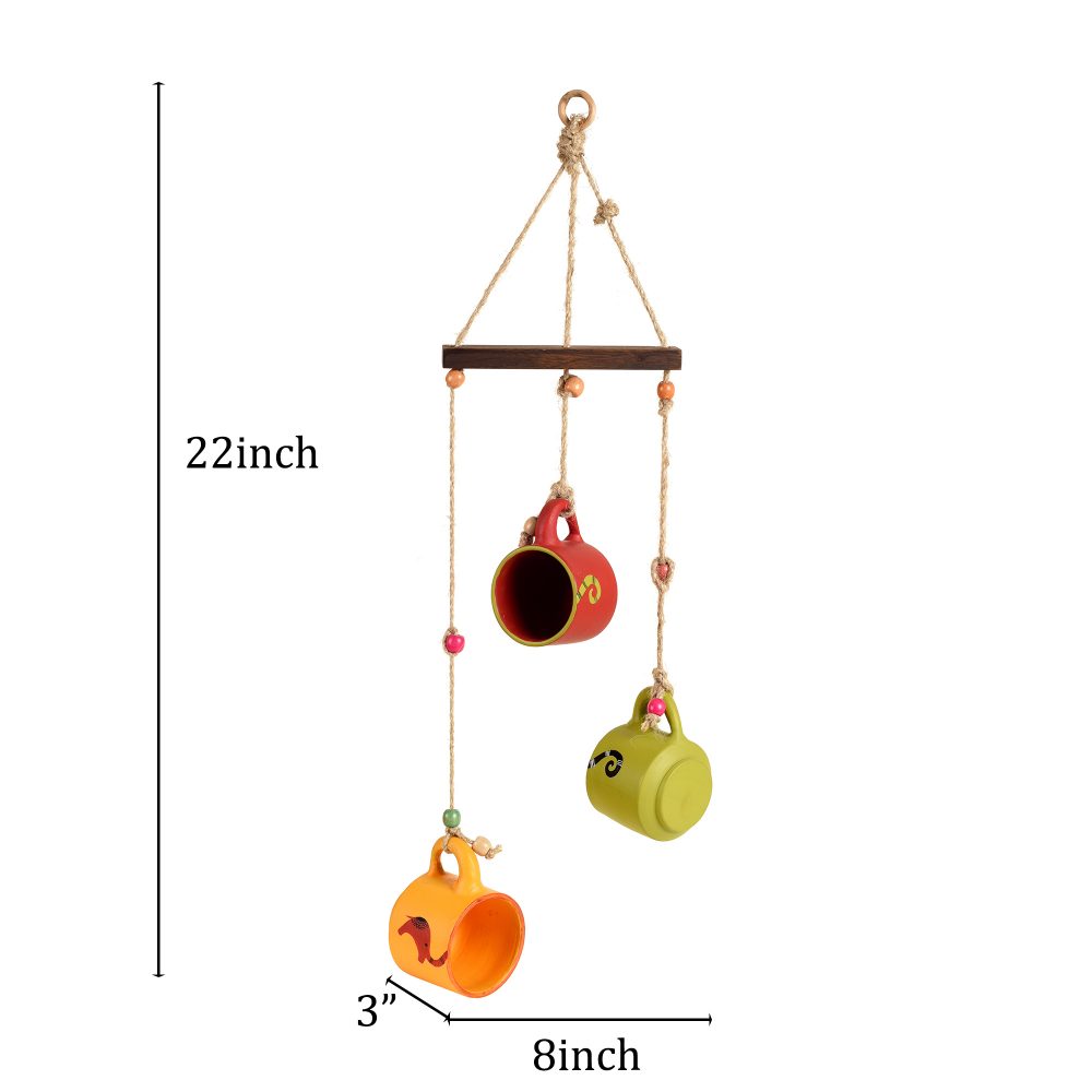 Moorni Hanging Kullads Windchime (8x3x22)