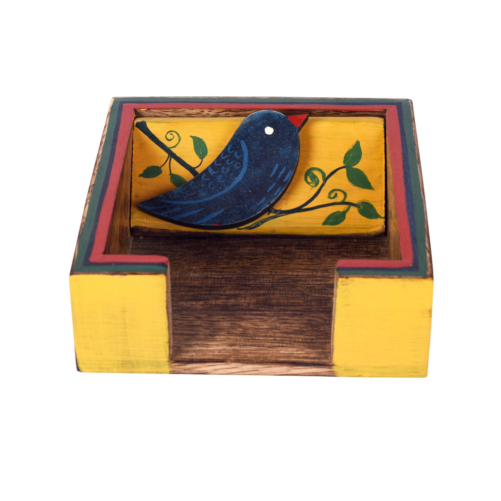 Moorni Love Bird Slip Pads Holder (4.5x4.5x1.5)