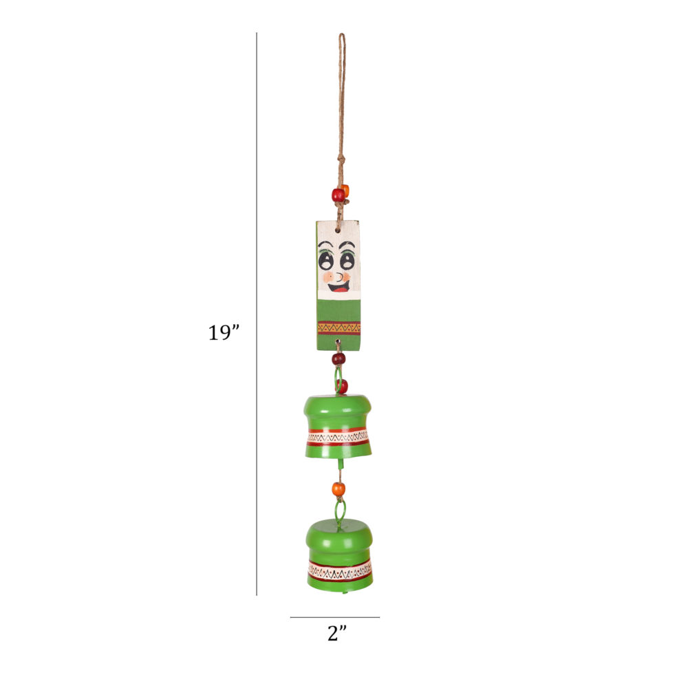 Moorni Green Gardener Wind Chime (19x2)