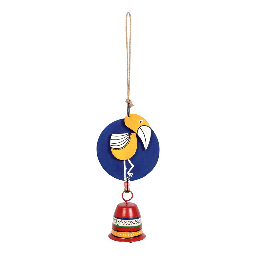 Moorni Handcrafted Yellow Duck Wind Chime for Out Door Hanging