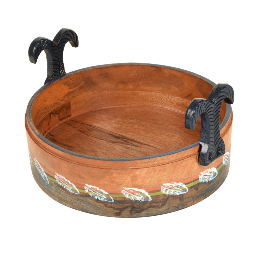 Moorni Autumn Leaf Multi-Purpose Stand in Round Shape