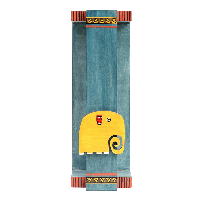 Moorni Happy Elephant Wall Mounted Towel Rack - (4x3.5x12 in)