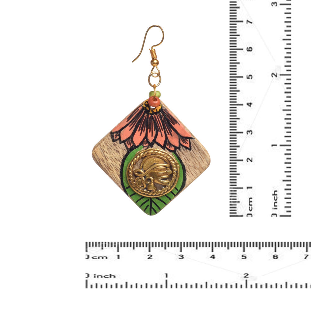 Moorni Butterfly-Vx Handcrafted Tribal Wooden Earrings