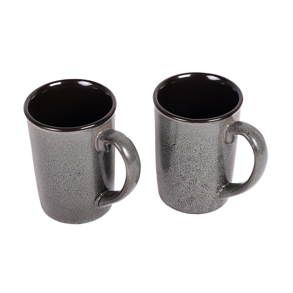 Moorni Coffee Mug Ceramic Grey (Set of 2) (4x3x4)