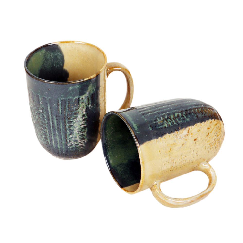 Moorni Beige Shadow Mugs Set of 2