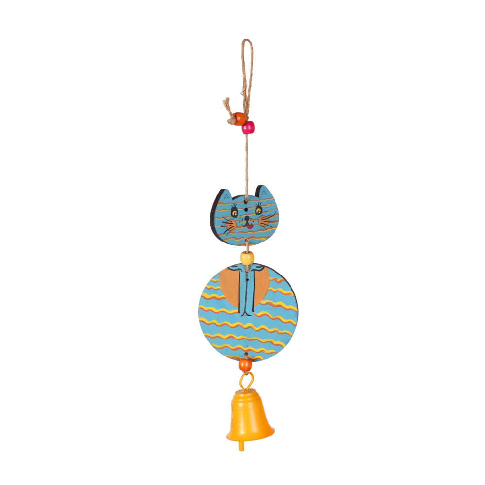 Moorni Hello Kitty Wind Chime in Azure (13x3.5)