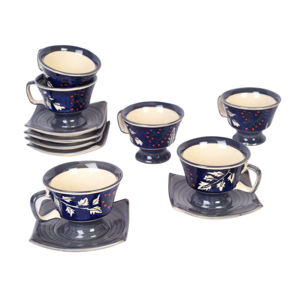 Moorni Blooming Leaves Tea Cups & Saucer S06