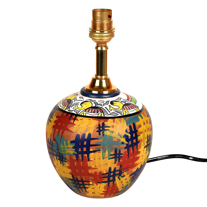 Moorni Colour Splash Terracotta Table Lamp - (8x12 in)