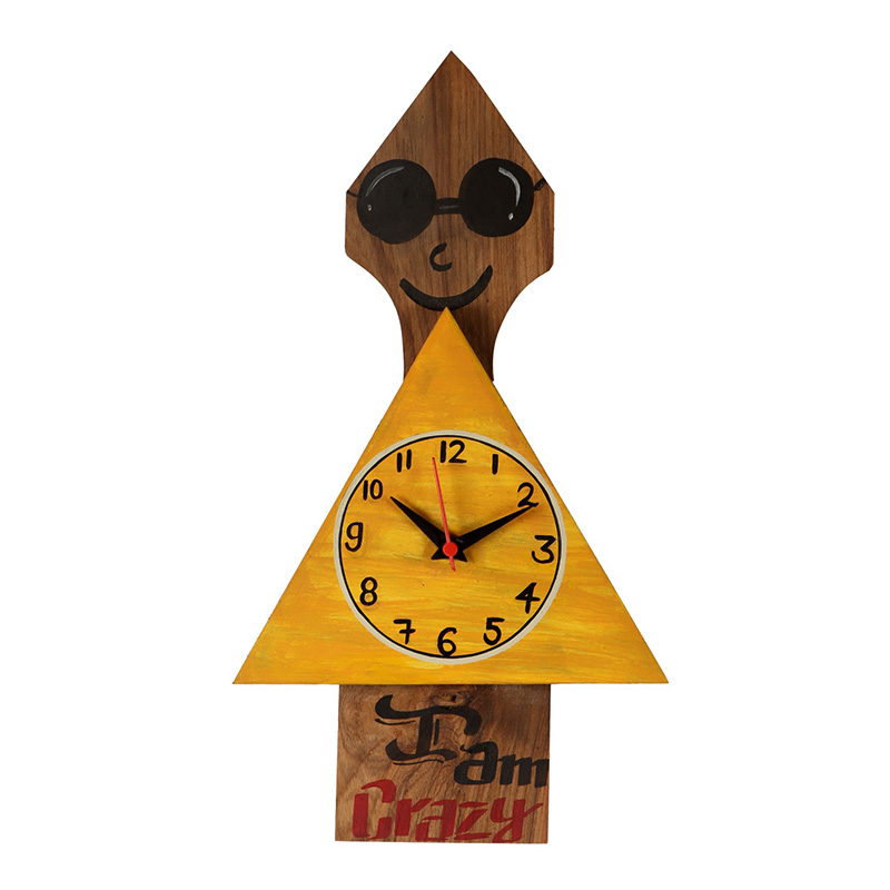 Moorni Crazy Me Wall Clock - (8x1.1x15 in)