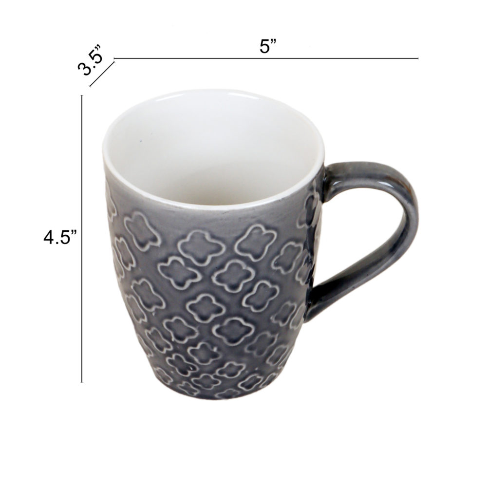 Moorni Ash Grey Mugs Set of 2