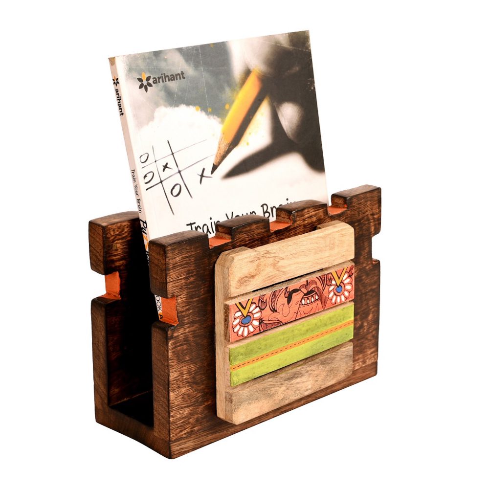 Moorni Magazine Holder Handcrafted Wooden (7x3x5)