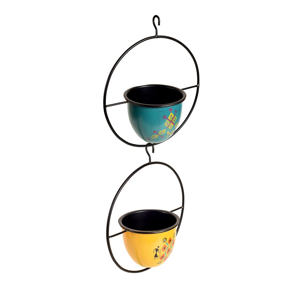 Moorni Colourful Hanging Planters So2 (12x6x27)