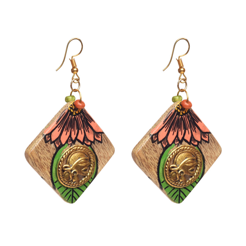 Moorni Butterfly-Vx Handcrafted Tribal Wooden Earrings