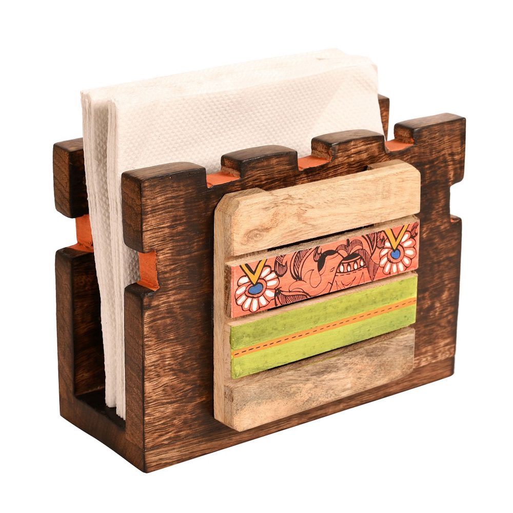 Moorni Magazine Holder Handcrafted Wooden (7x3x5)