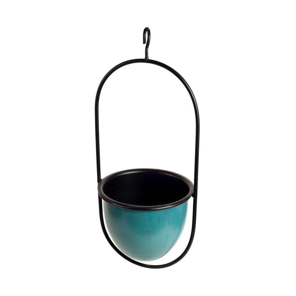 Moorni Blue Hanging Planter (7x6x17)