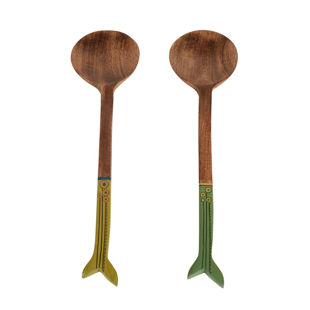 Moorni Handcrafted Wooden Ladles (Set of 2)