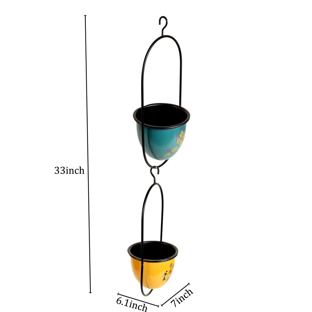 Moorni Colourful Hanging Planters So2 (7x6x33)