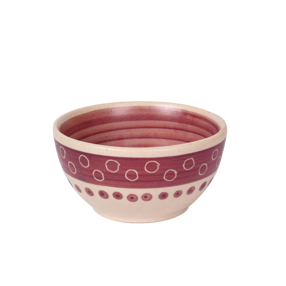 Moorni Pink Polka Veg Bowls Set of 4